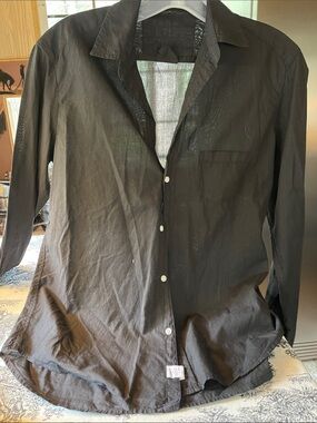 Frank and Eileen 100% cotton black shirt.size small